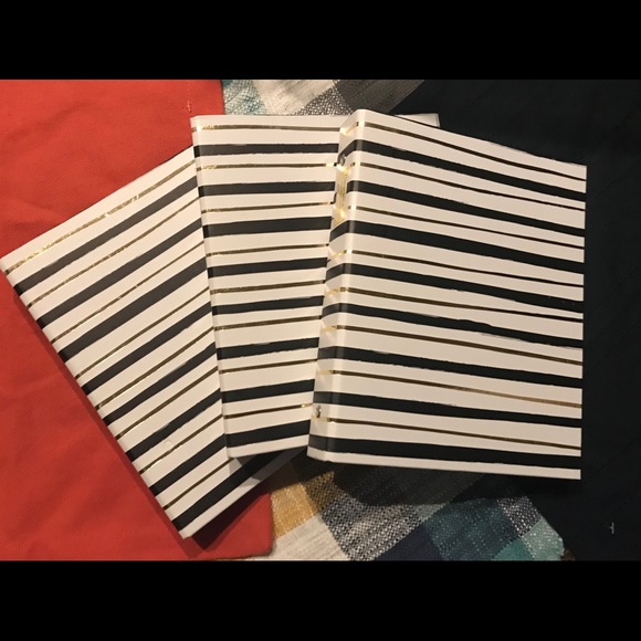Other - 3 Ring Binders. Set of 3. Black, White, & Gold.